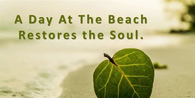 Short Beach Quote - A day At The Beach